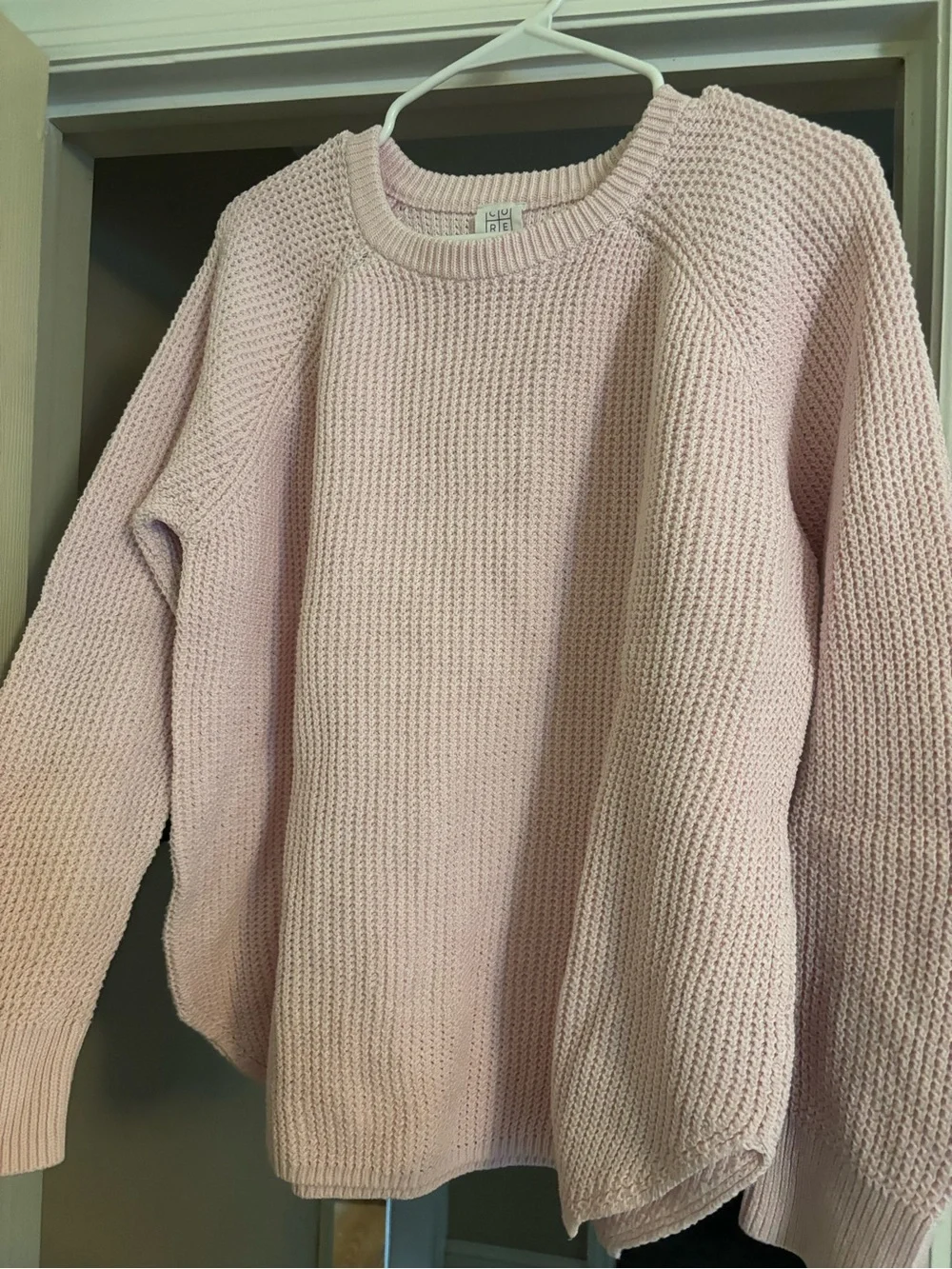 Women’s Crewneck Knit Sweater in Pale Yellow